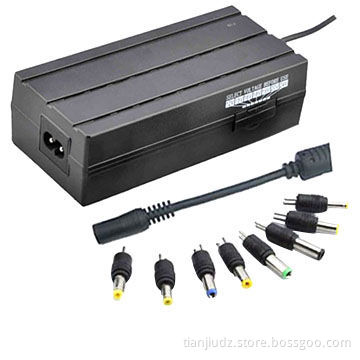Multiple Universal Laptop AC Adapters with 8 Tips 90W for Home Use